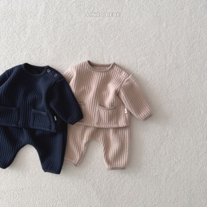 Lindo - Korean Baby Fashion - #babyoutfit - Bebe Warm Mono Binding Set - 6