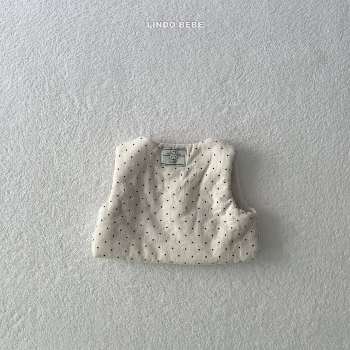 Lindo - Korean Baby Fashion - #babyoutfit - Bebe Warm Vera Dot Vest - 2