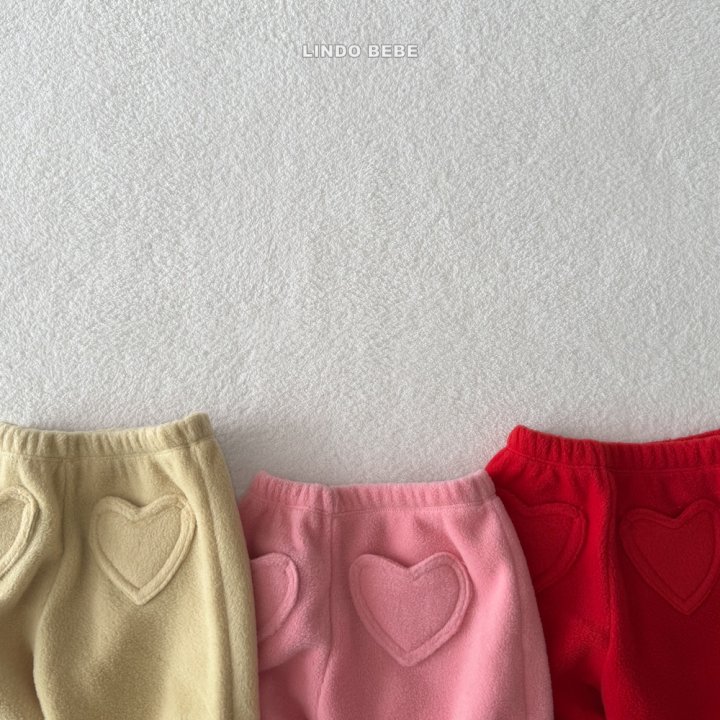 Lindo - Korean Baby Fashion - #babywear - Bebe Bebe Heart Jogger Pants - 2