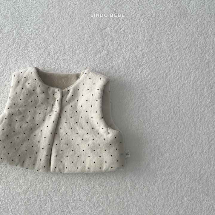 Lindo - Korean Baby Fashion - #babywear - Bebe Warm Vera Dot Vest - 3