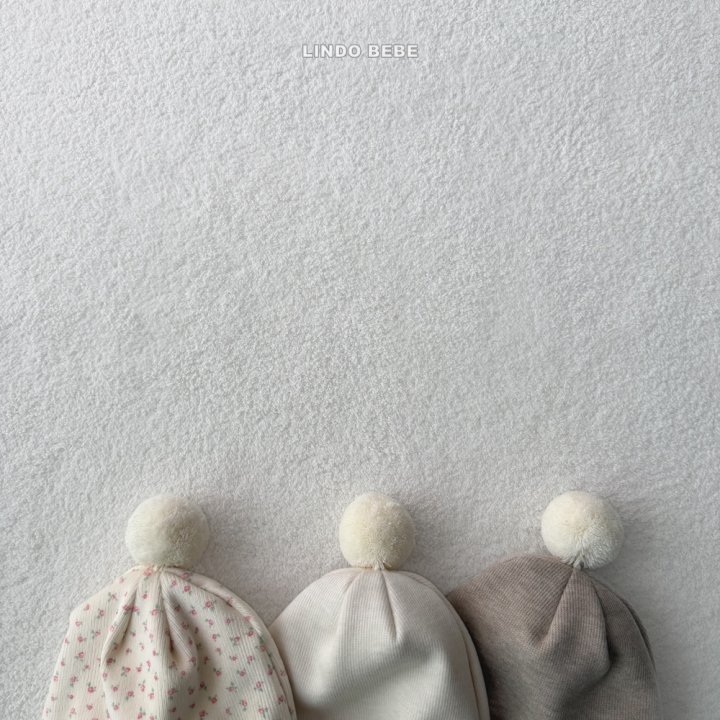 Lindo - Korean Baby Fashion - #babywear - Bebe Pom Pom Bonnet - 6