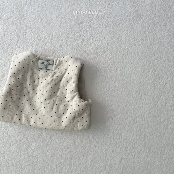 Lindo - Korean Baby Fashion - #babywear - Bebe Warm Vera Dot Vest - 4
