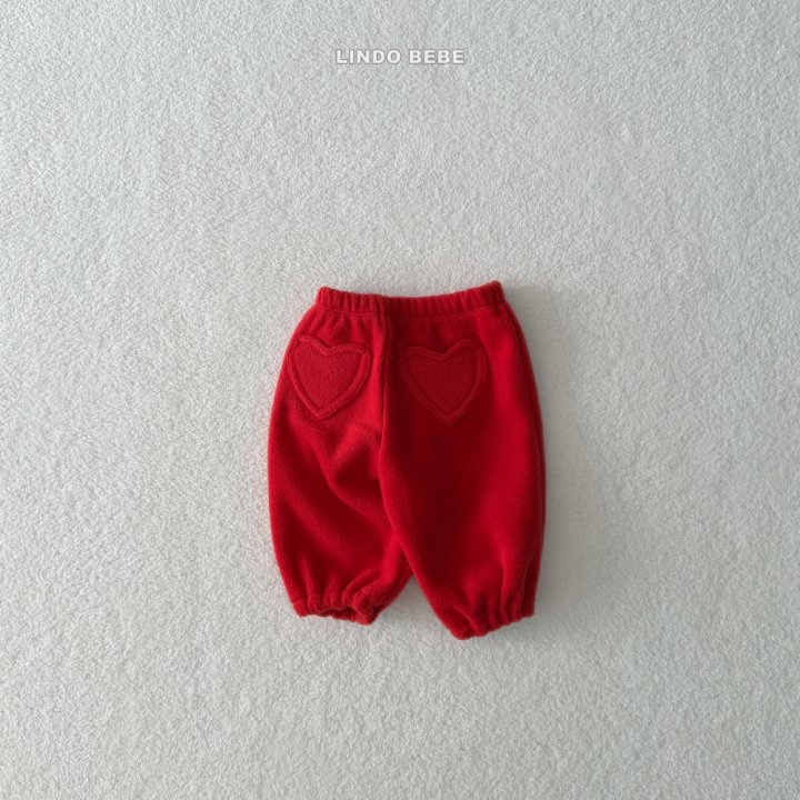 Lindo - Korean Baby Fashion - #onlinebabyboutique - Bebe Bebe Heart Jogger Pants - 4