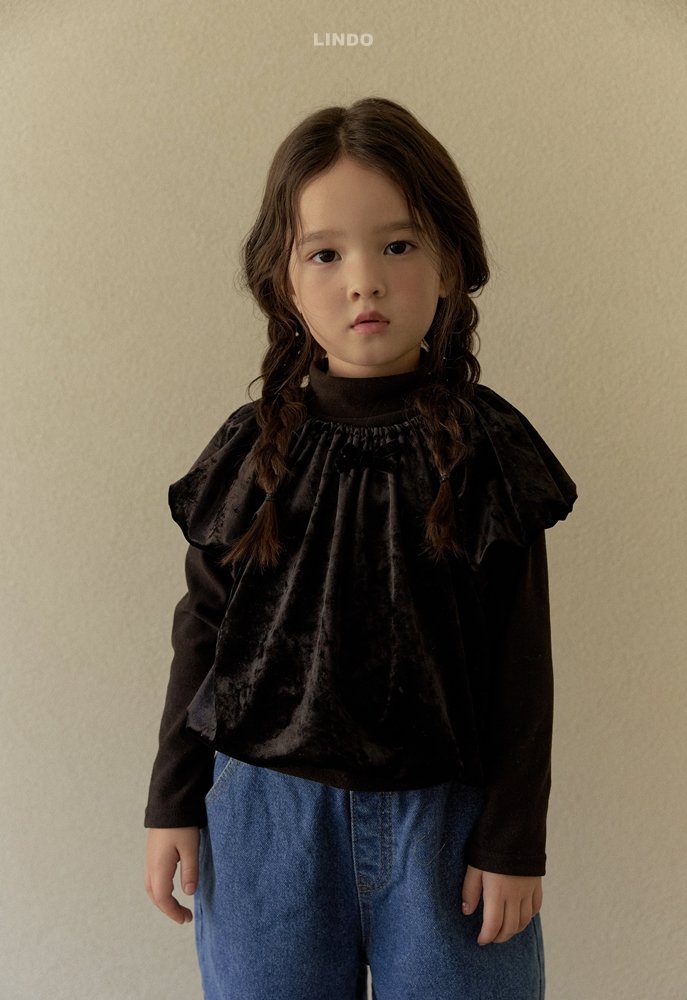 Lindo - Korean Children Fashion - #childofig - Basic Mock Neck Tee - 11