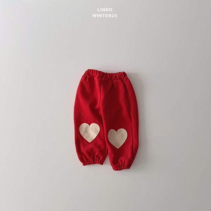 Lindo - Korean Children Fashion - #discoveringself - Big Heart Jogger Pants - 3