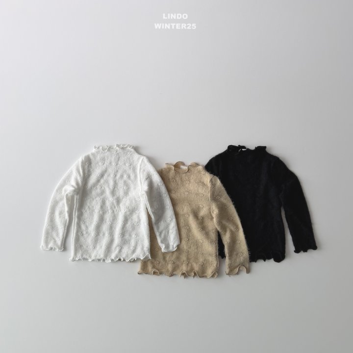 Lindo - Korean Children Fashion - #discoveringself - Lace Mock Neck Tee