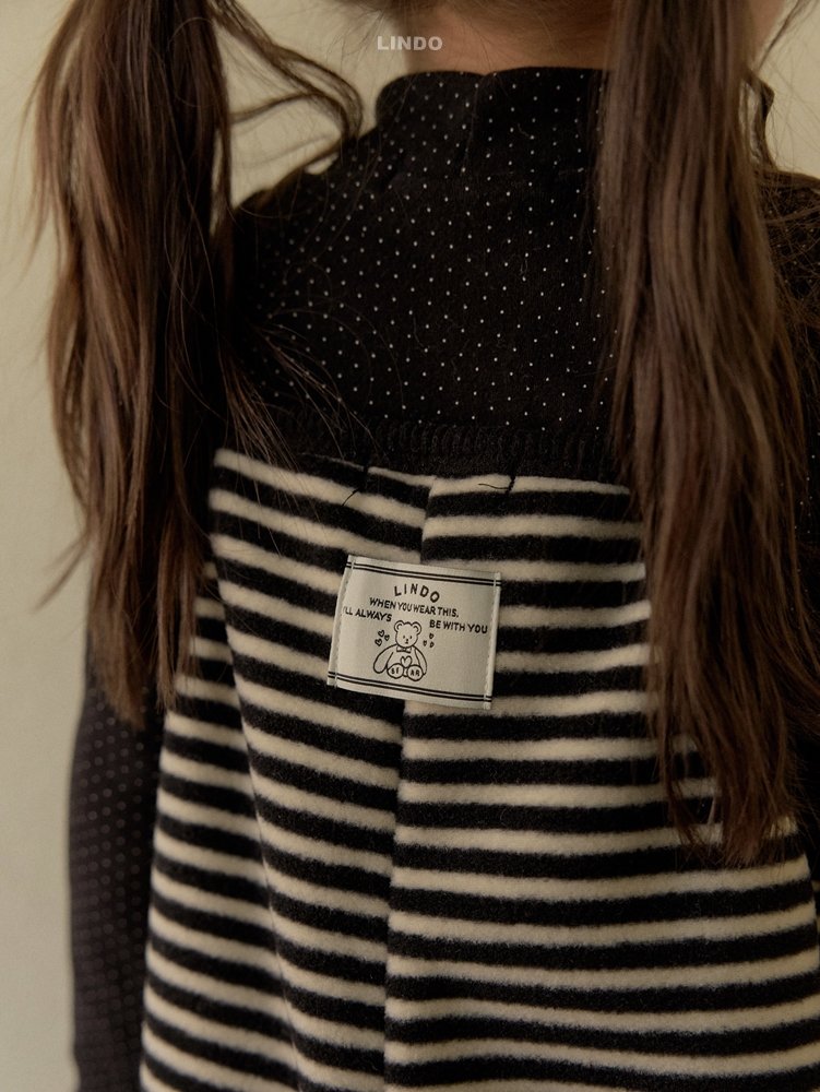 Lindo - Korean Children Fashion - #discoveringself - Mini Dot Mock Neck Tee - 11