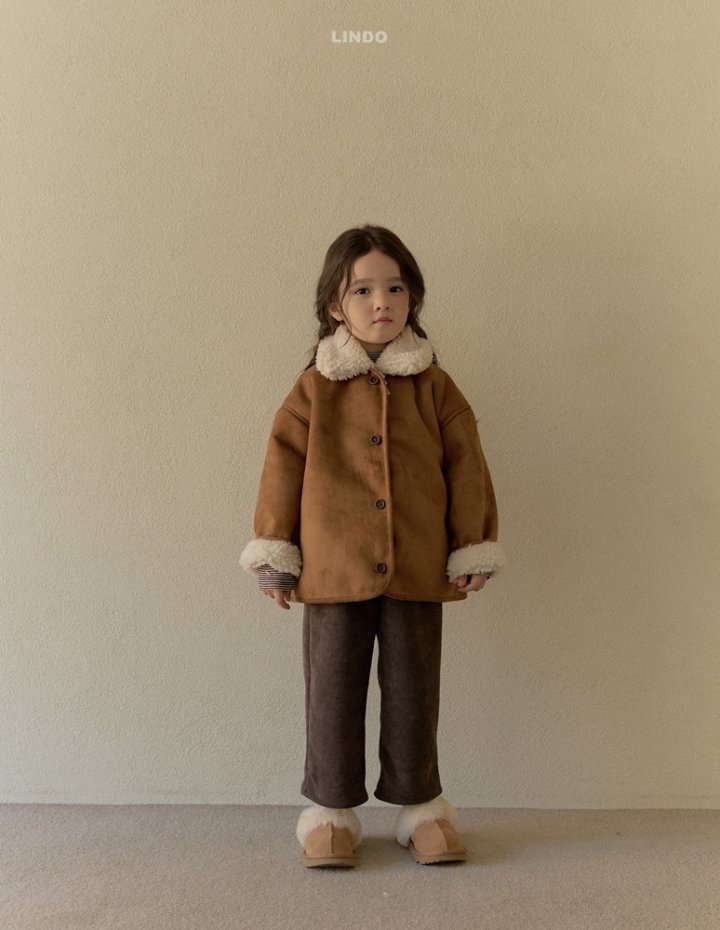 Lindo - Korean Children Fashion - #discoveringself - Creamy Shearling Jacket - 8