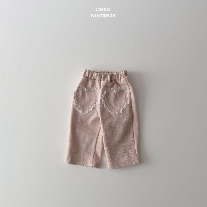 Lindo - Korean Children Fashion - #discoveringself - Pocket Heart Pants - 2