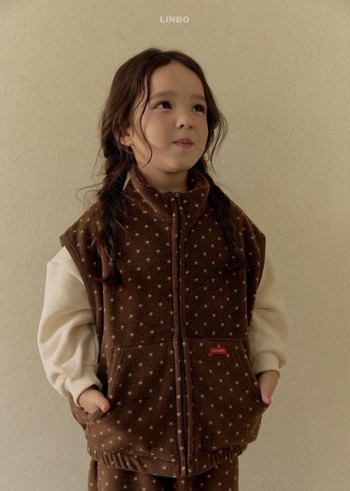 Lindo - Korean Children Fashion - #discoveringself - Mini Dot Vest - 11