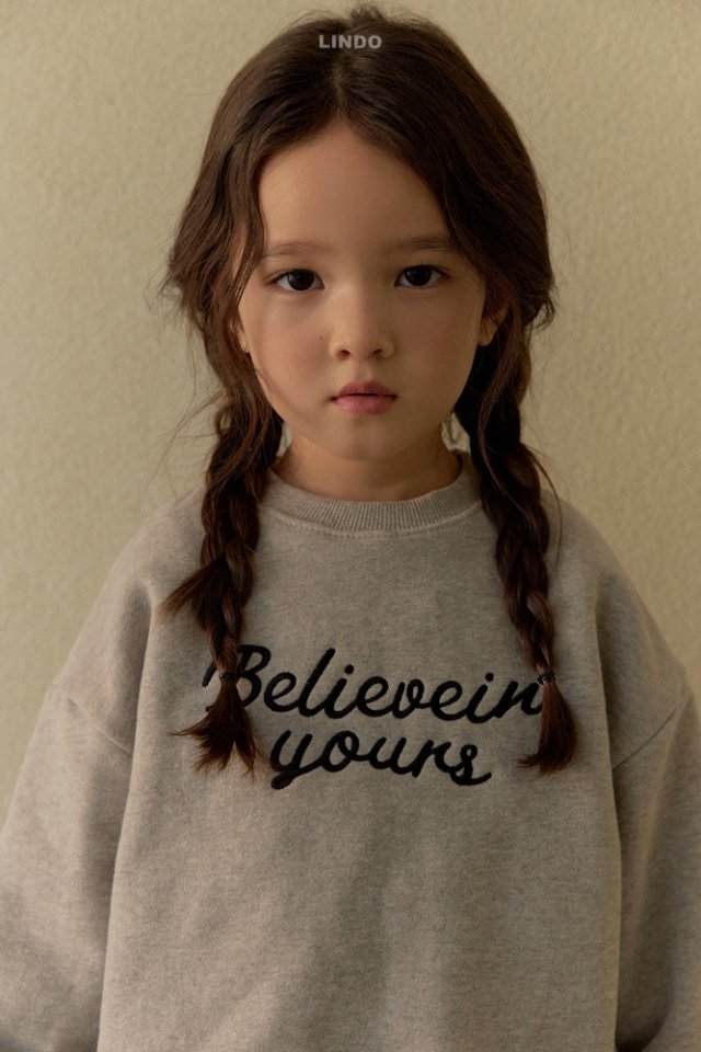Lindo - Korean Children Fashion - #discoveringself - Believe Sweatshirt - 7