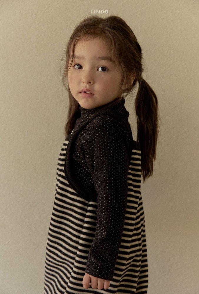 Lindo - Korean Children Fashion - #fashionkids - Mini Dot Mock Neck Tee - 12