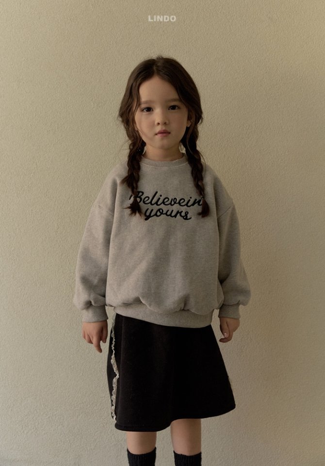 Lindo - Korean Children Fashion - #fashionkids - Believe Sweatshirt - 8