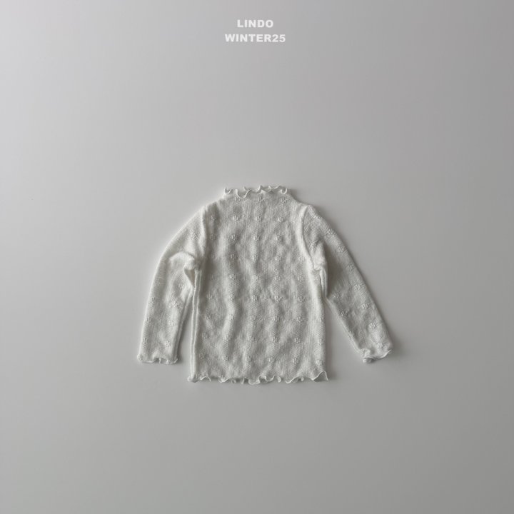 Lindo - Korean Children Fashion - #kidsshorts - Lace Mock Neck Tee - 4