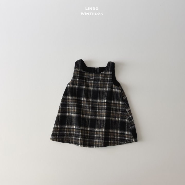 Lindo - Korean Children Fashion - #kidsshorts - Milk Square One-piece (Check) - 4