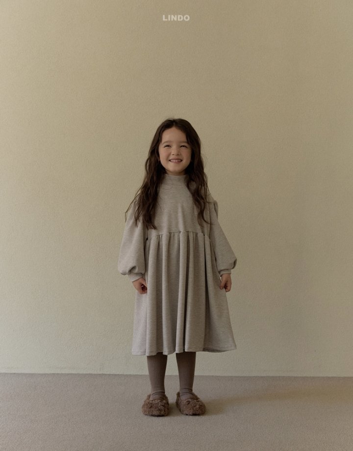 Lindo - Korean Children Fashion - #kidsstore - Stripe Turtleneck One-piece - 8