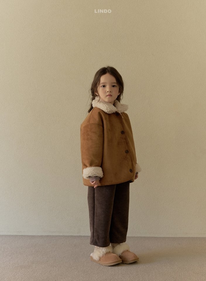 Lindo - Korean Children Fashion - #kidzfashiontrend - Creamy Shearling Jacket - 12
