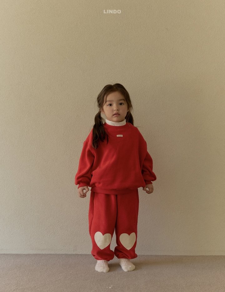 Lindo - Korean Children Fashion - #littlefashionista - Heart Sweatshirt - 10