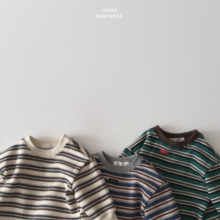 Lindo - Korean Children Fashion - #littlefashionista - Multi Stripe Tee - 6