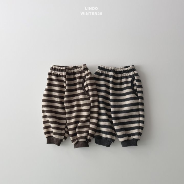 Lindo - Korean Children Fashion - #minifashionista - Luke Stripe Jogger Pants