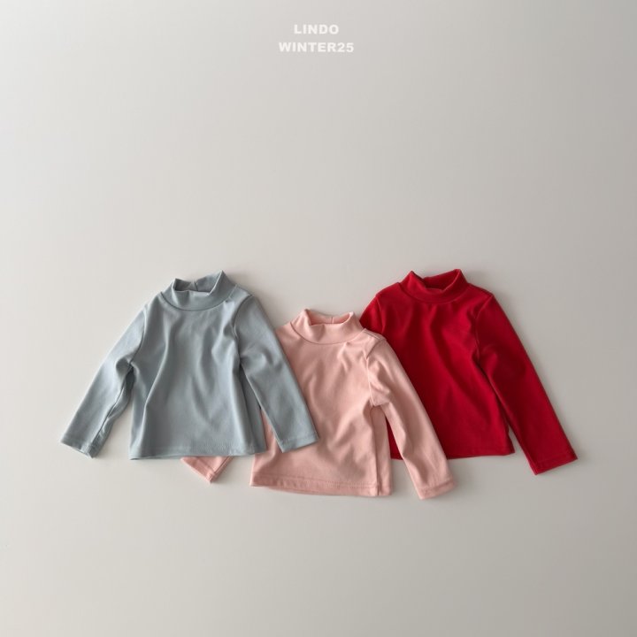 Lindo - Korean Children Fashion - #minifashionista - Basic Mock Neck Tee - 8