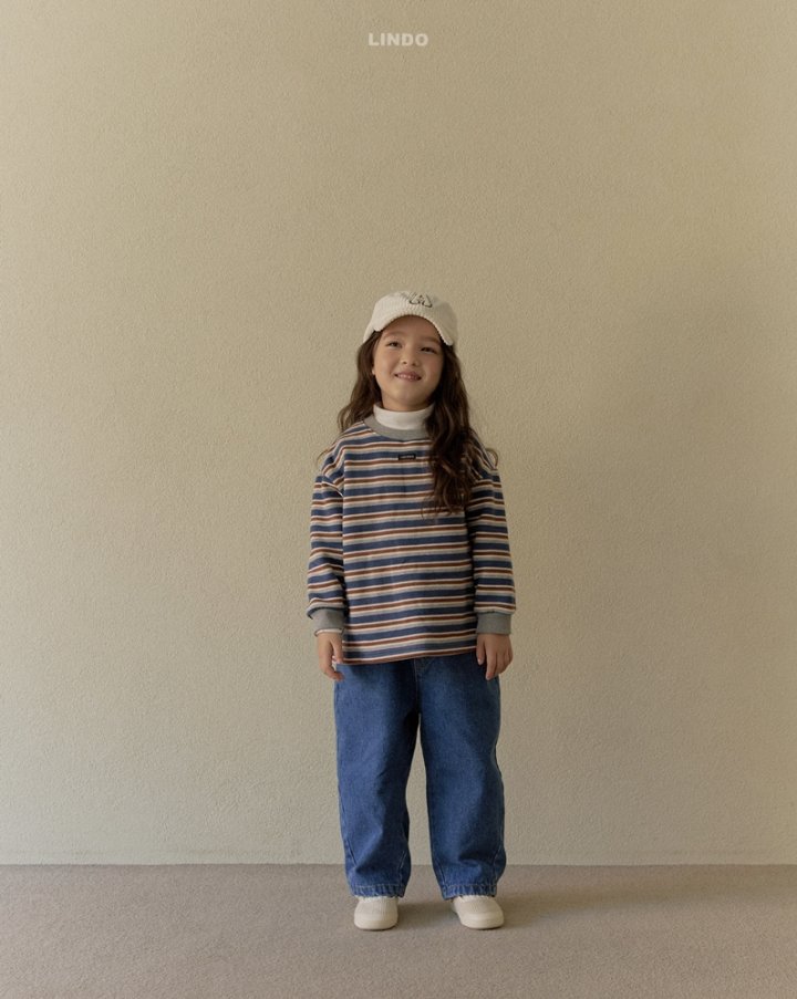 Lindo - Korean Children Fashion - #minifashionista - Multi Stripe Tee - 8