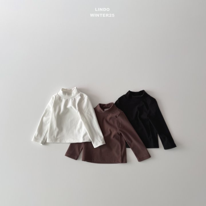 Lindo - Korean Children Fashion - #prettylittlegirls - Basic Mock Neck Tee - 9
