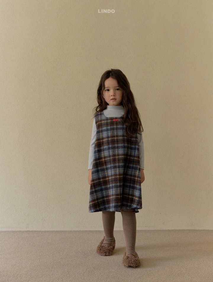 Lindo - Korean Children Fashion - #prettylittlegirls - Milk Square One-piece (Check) - 10