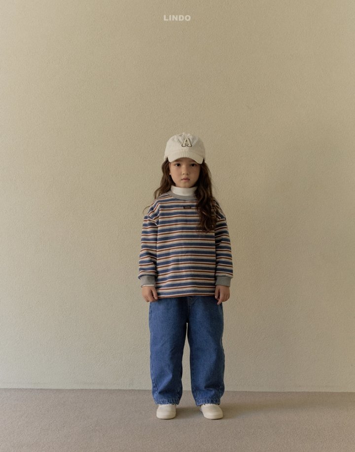 Lindo - Korean Children Fashion - #prettylittlegirls - Multi Stripe Tee - 9