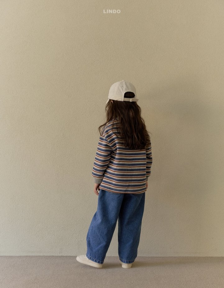 Lindo - Korean Children Fashion - #stylishchildhood - Multi Stripe Tee - 12