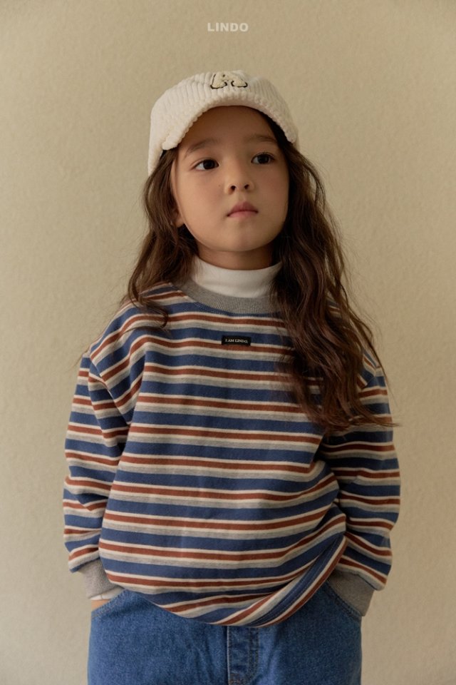 Lindo - Korean Children Fashion - #todddlerfashion - Multi Stripe Tee - 10