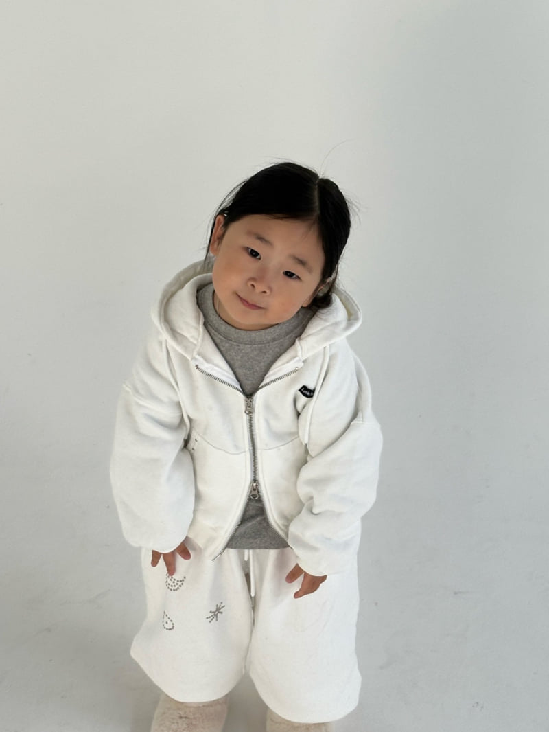 Little Normal - Korean Children Fashion - #childofig - Studded Hoodie Zip-Up - 12