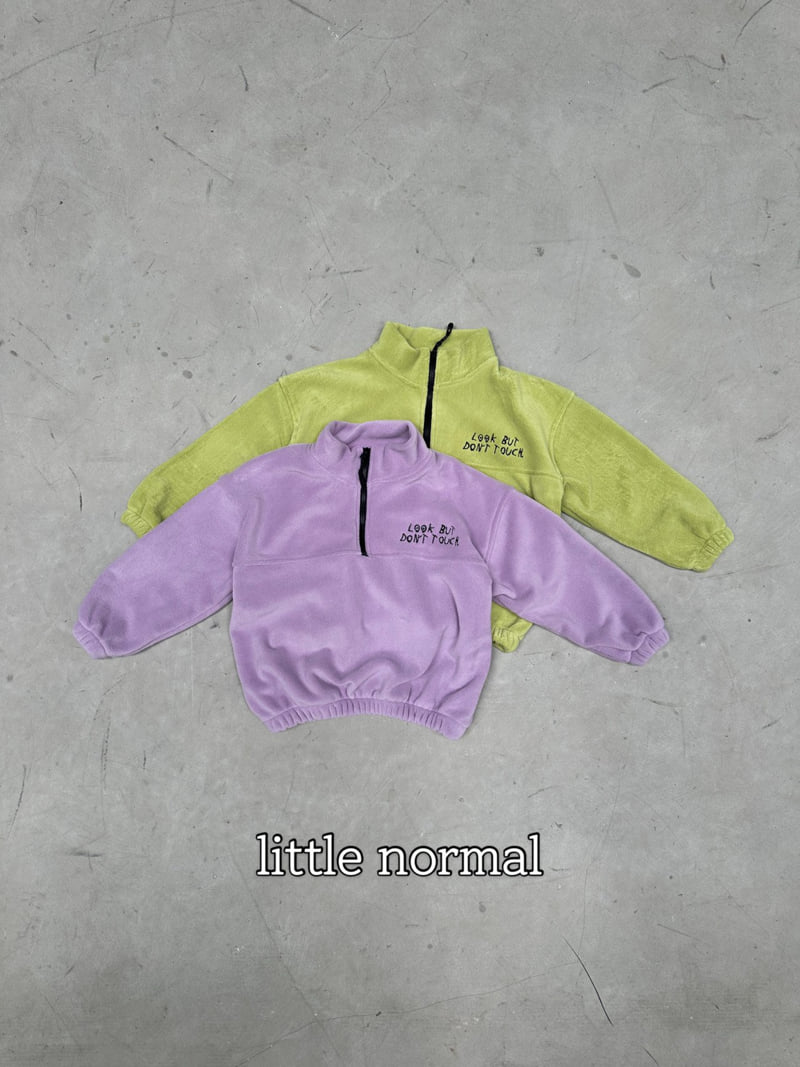 Little Normal - Korean Children Fashion - #designkidswear - Fleece Half Zip-Up - 12
