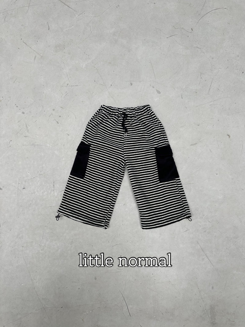 Little Normal - Korean Children Fashion - #designkidswear - Striped Fleece Cargo Pants - 11