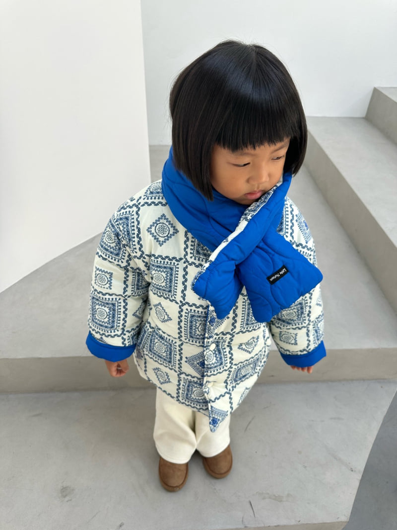 Little Normal - Korean Children Fashion - #kidsshorts - Paisley Scarf Padding - 3