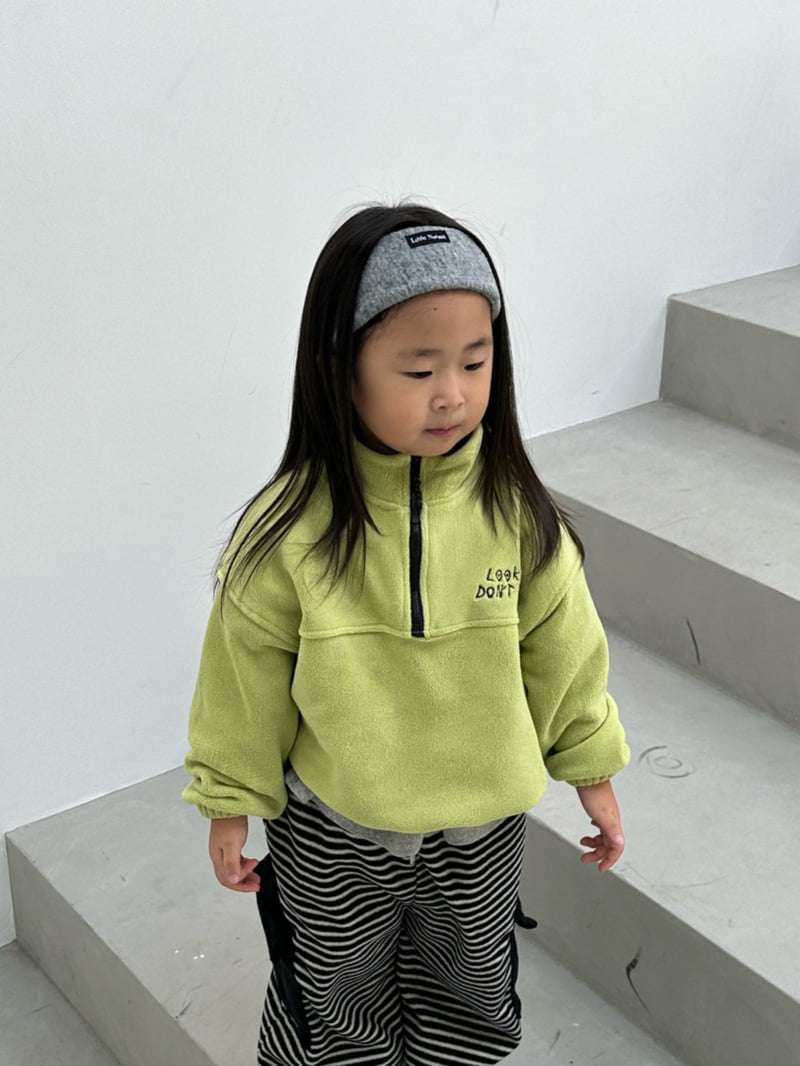 Little Normal - Korean Children Fashion - #kidsshorts - Fleece Half Zip-Up