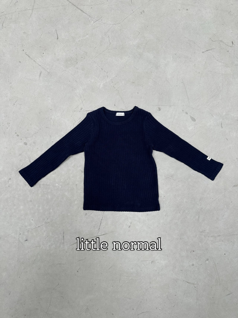 Little Normal - Korean Children Fashion - #prettylittlegirls - Peach Ribbed Tee - 9