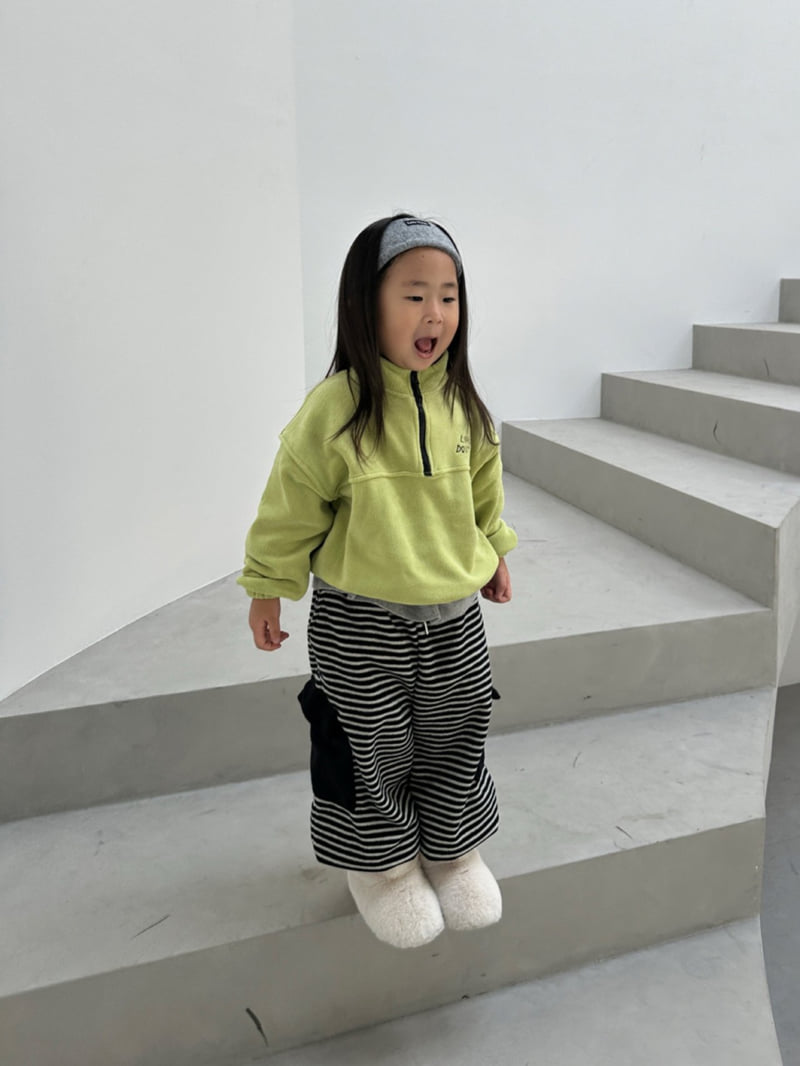 Little Normal - Korean Children Fashion - #prettylittlegirls - Fleece Half Zip-Up - 8