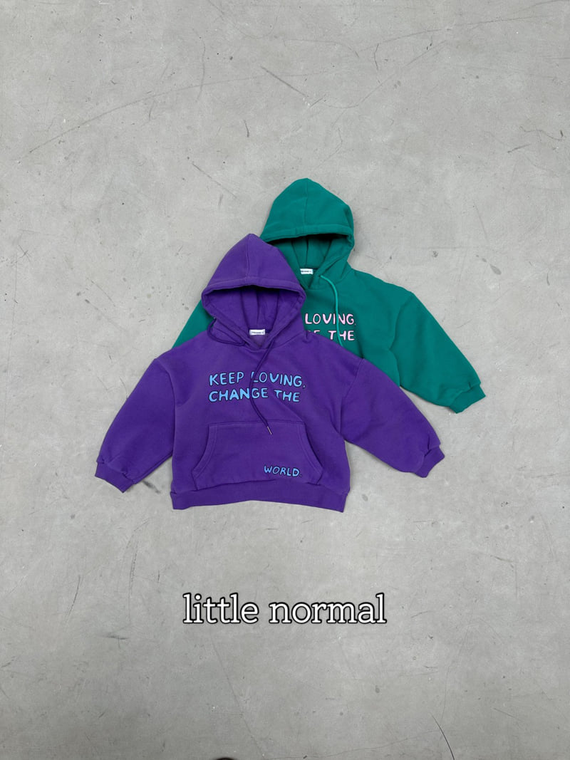 Little Normal - Korean Children Fashion - #todddlerfashion - Lettering Hoodie - 12