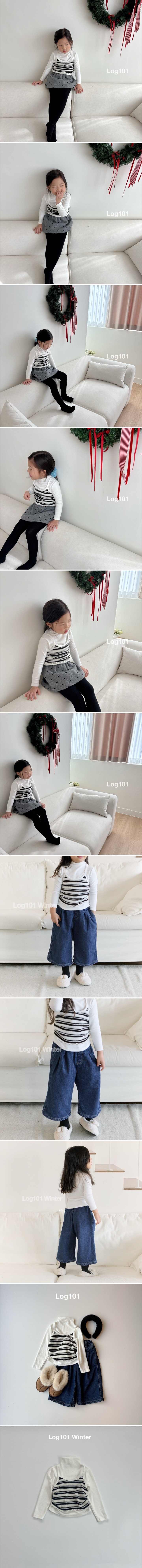 Log101 - Korean Children Fashion - #childofig - Knit Layered Tee - 2