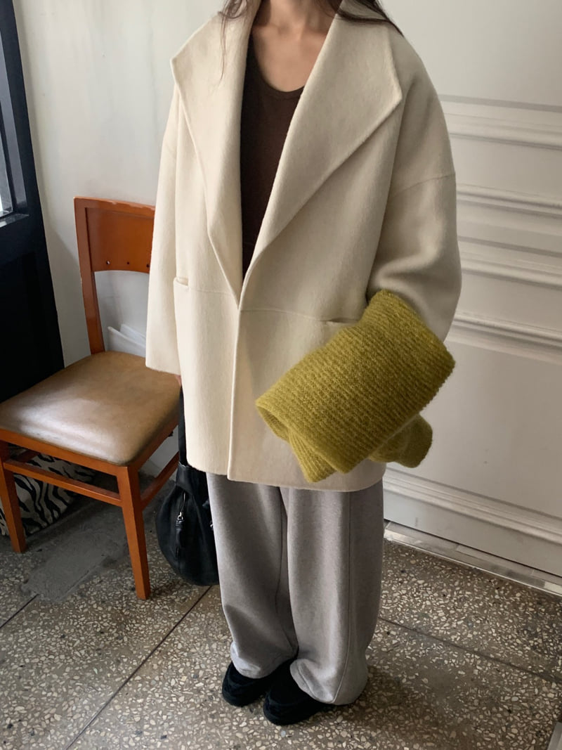 Logarden - Korean Women Fashion - #momslook - Yak Wool Half Coat - 11