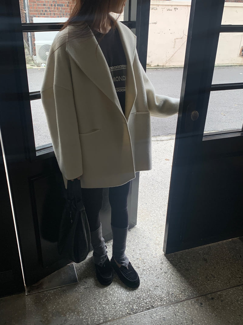 Logarden - Korean Women Fashion - #momslook - Yak Wool Half Coat - 3