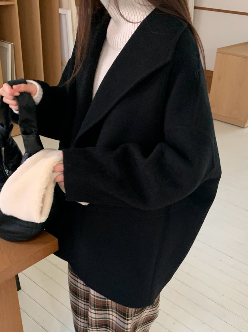 Logarden - Korean Women Fashion - #momslook - Yak Wool Half Coat - 9