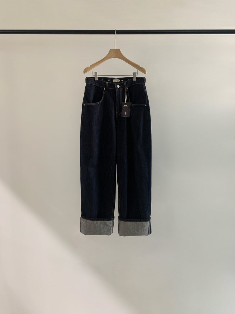 Logarden - Korean Women Fashion - #momslook - Roll-Up Denim Pants