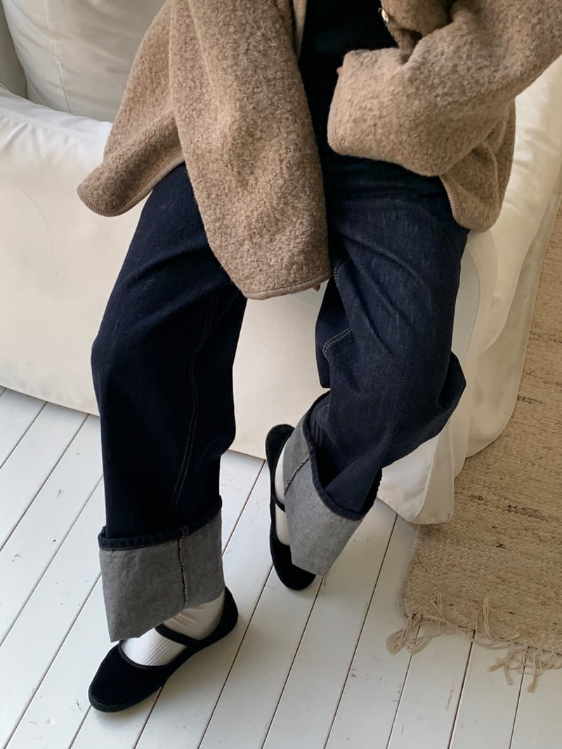 Logarden - Korean Women Fashion - #momslook - Roll-Up Denim Pants - 11