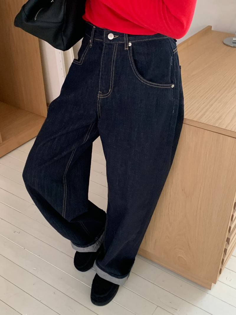 Logarden - Korean Women Fashion - #momslook - Roll-Up Denim Pants - 9