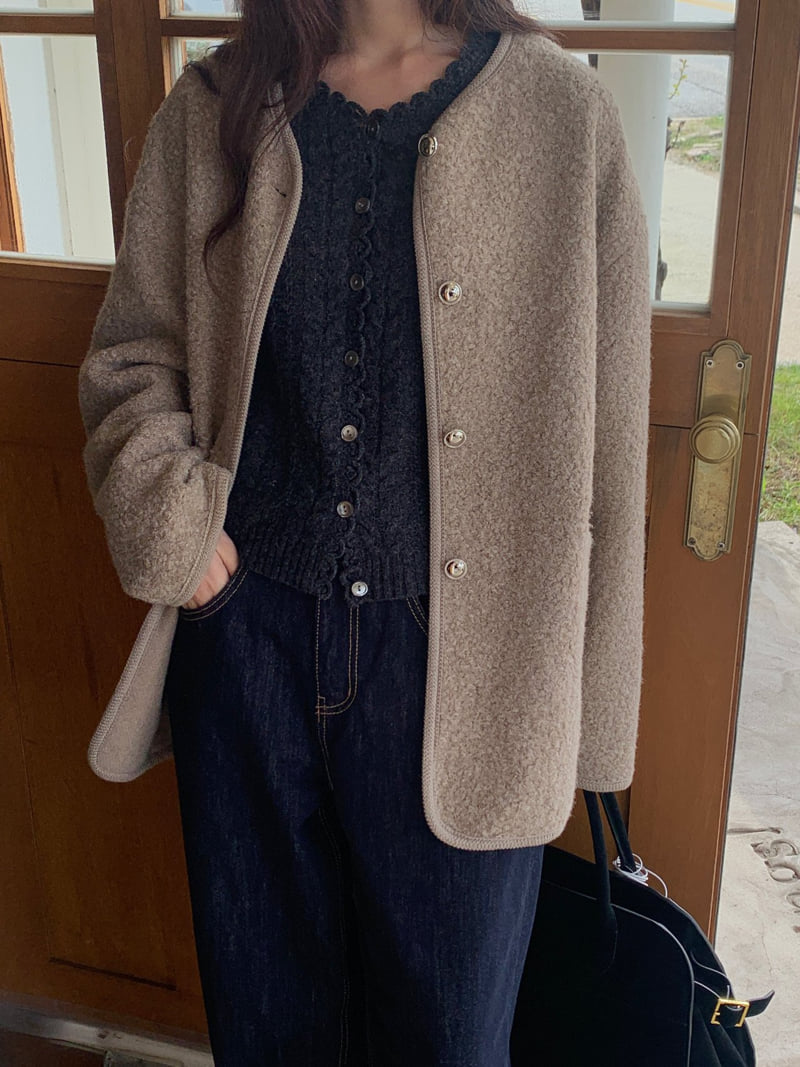 Logarden - Korean Women Fashion - #momslook - Button More Jacket - 12