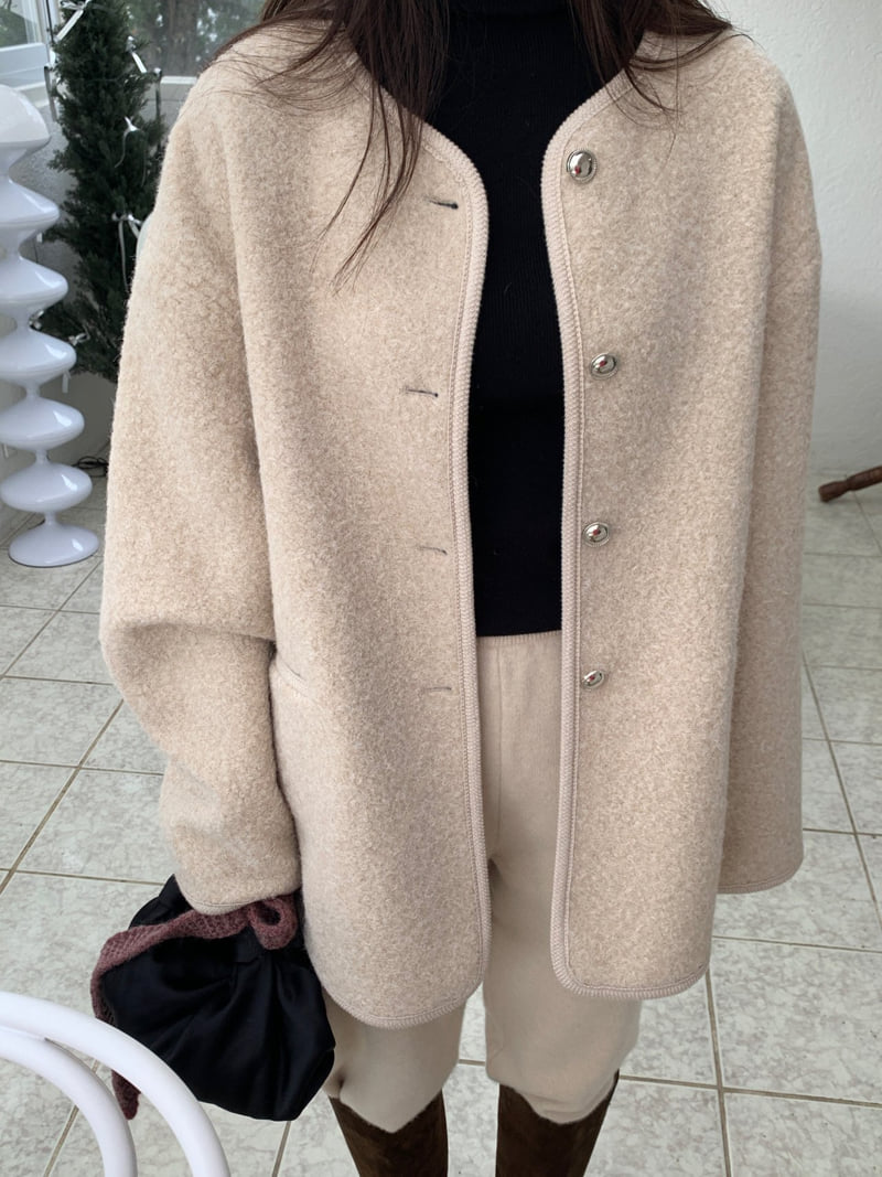Logarden - Korean Women Fashion - #momslook - Button More Jacket - 8