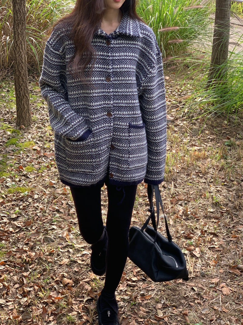 Logarden - Korean Women Fashion - #momslook - Loose Pocket Cardigan - 6