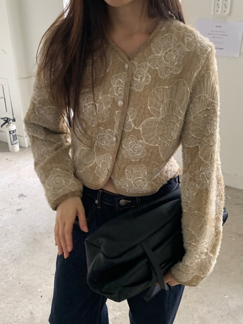 Logarden - Korean Women Fashion - #momslook - Mauve Cardigan - 6